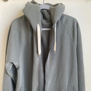 Vuori Oversized Fleece Zip Up Hoodie